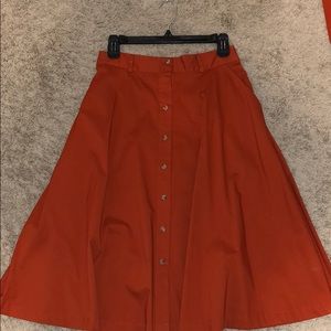 Forever 21 midi flare skirt